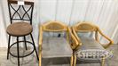 (1) Bar Stool & (2) Reception Chairs